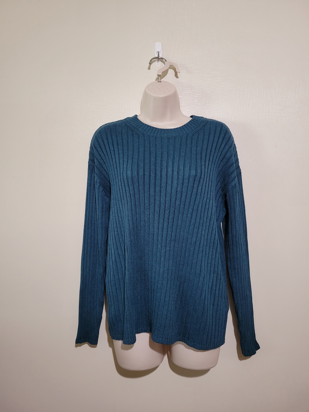Jessica Simpson Teal Ribbed Knit Sweater
